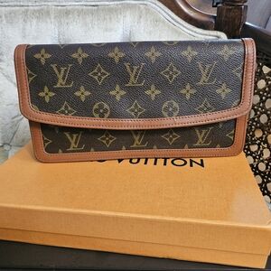 Louis Vuitton Cognac and Dark Brown Wallet
